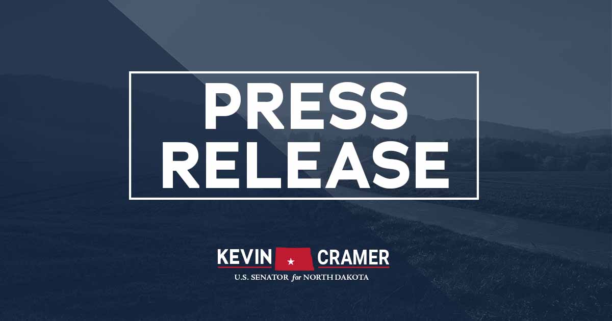 North Dakota Awarded $534 Million Flood Protection, Water Supply Projects - Kevin Cramer